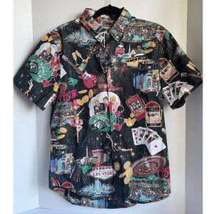 Reyn Spooner Vegas 8th Island Shirt Men’s Small Short Sleeve Button-Up Tailored